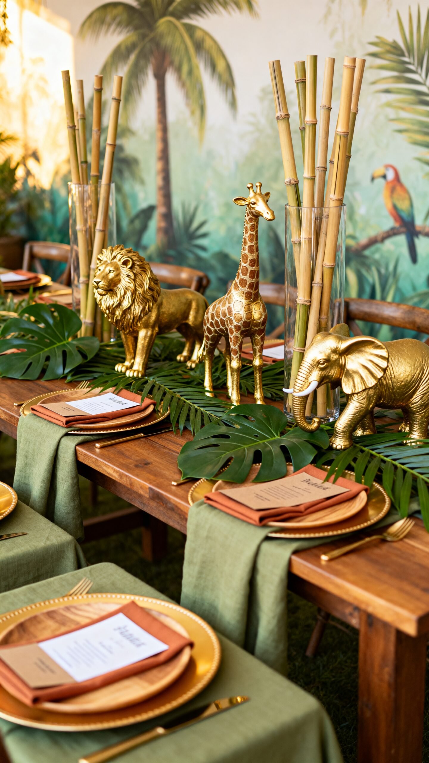 coordinate jungle themed baby shower outfits