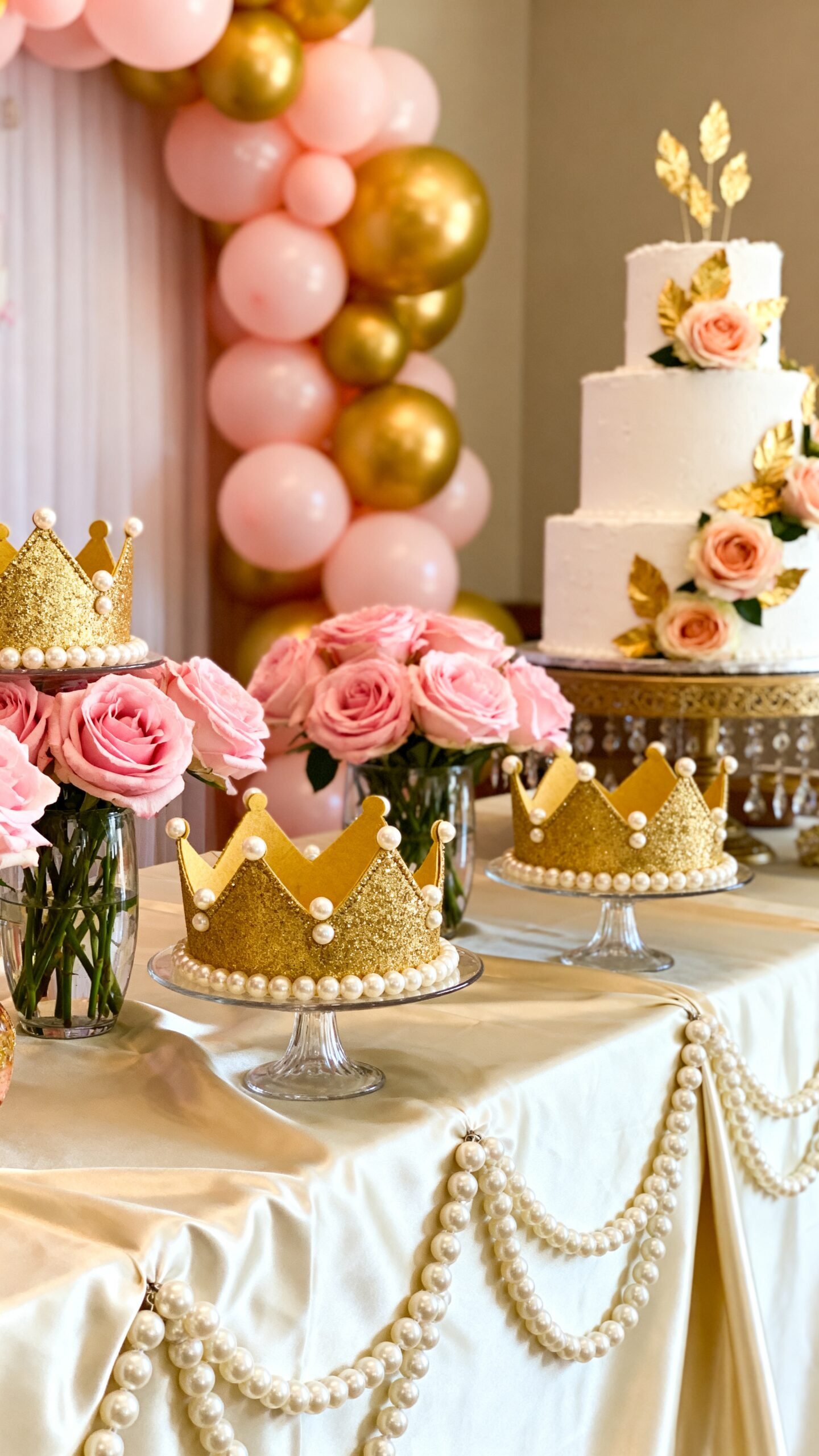 elegant enchanting princess baby shower invitations