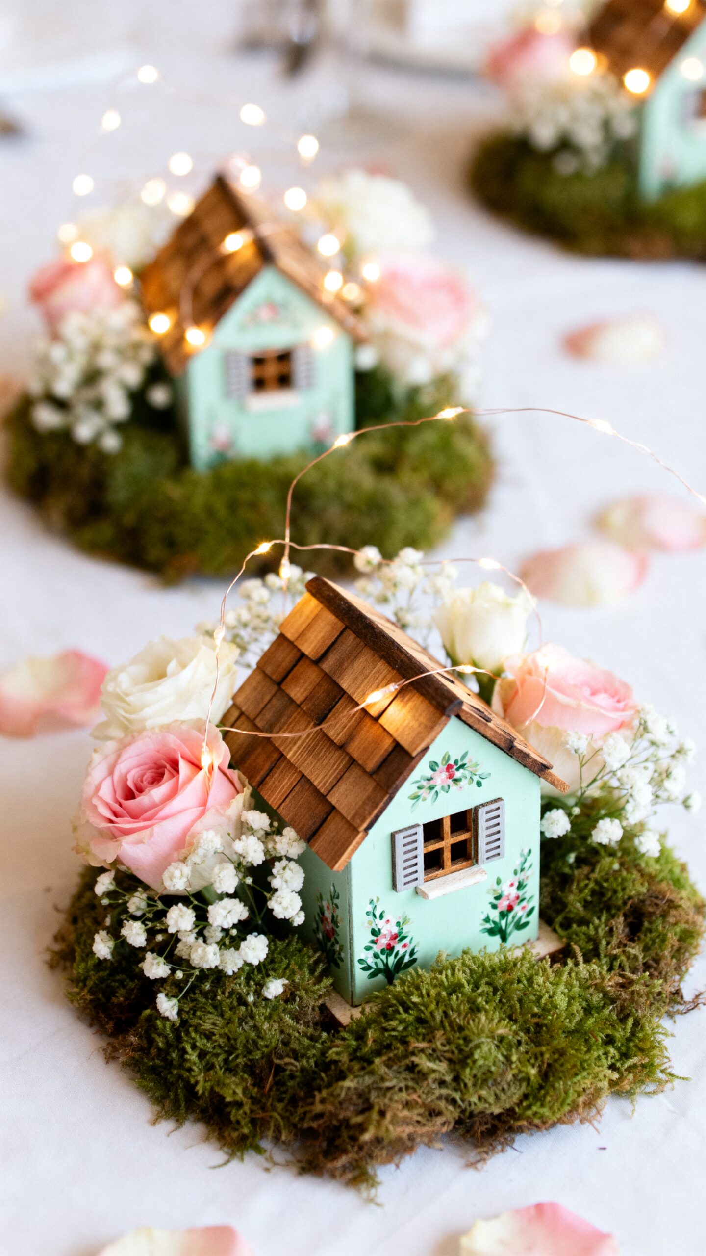 enchanting miniature fairy house centerpieces