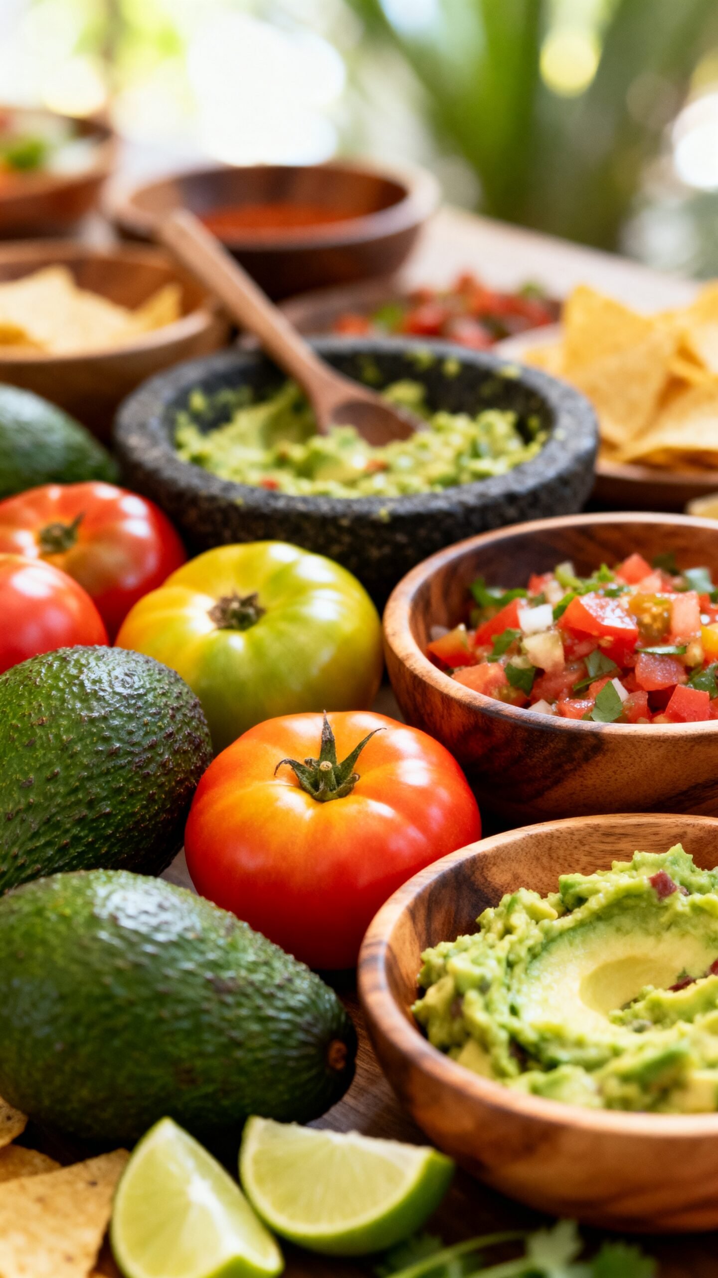 interactive diy salsa guacamole station