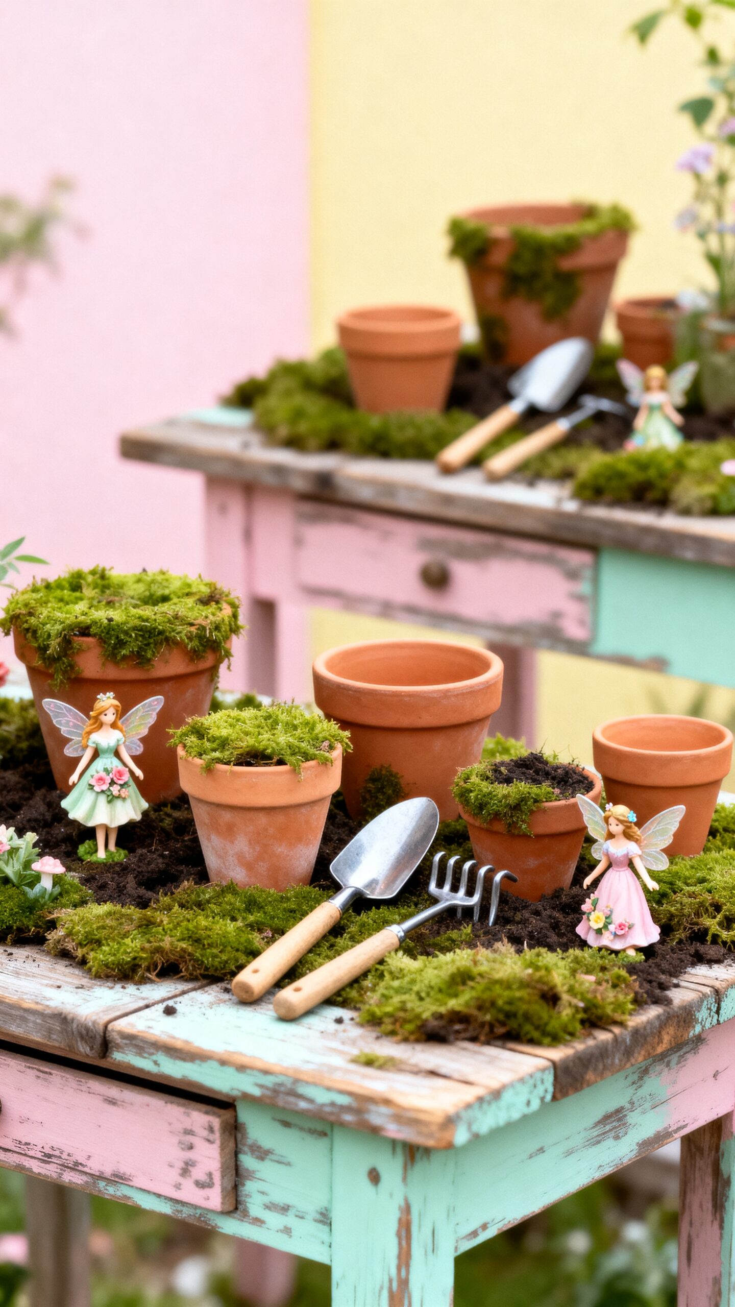 interactive group fairy gardening