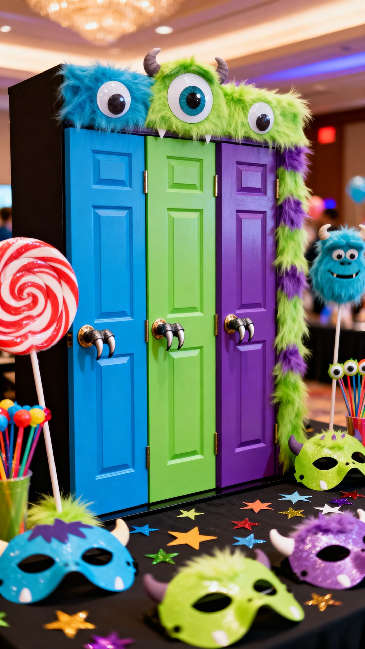 monsters inc door photo booth