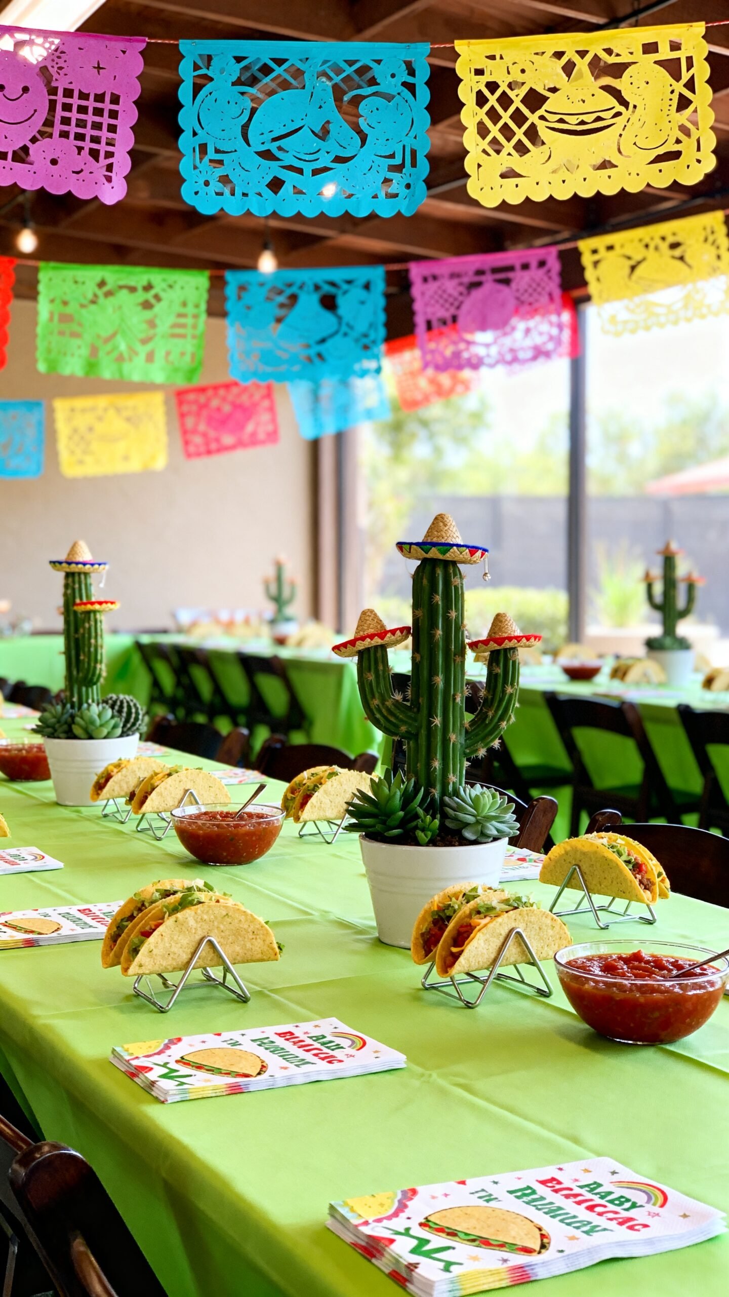 organized timeline for taco baby shower