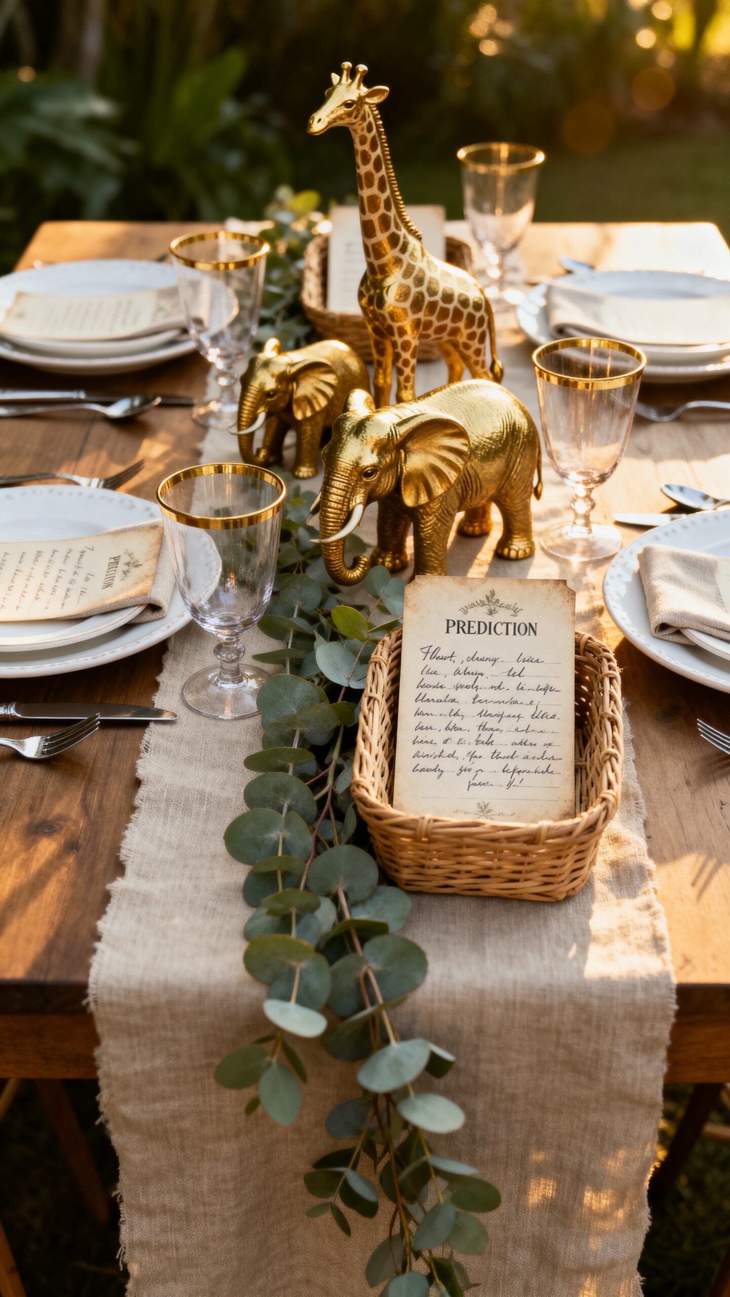 safari baby predictions keepsakes and wishes