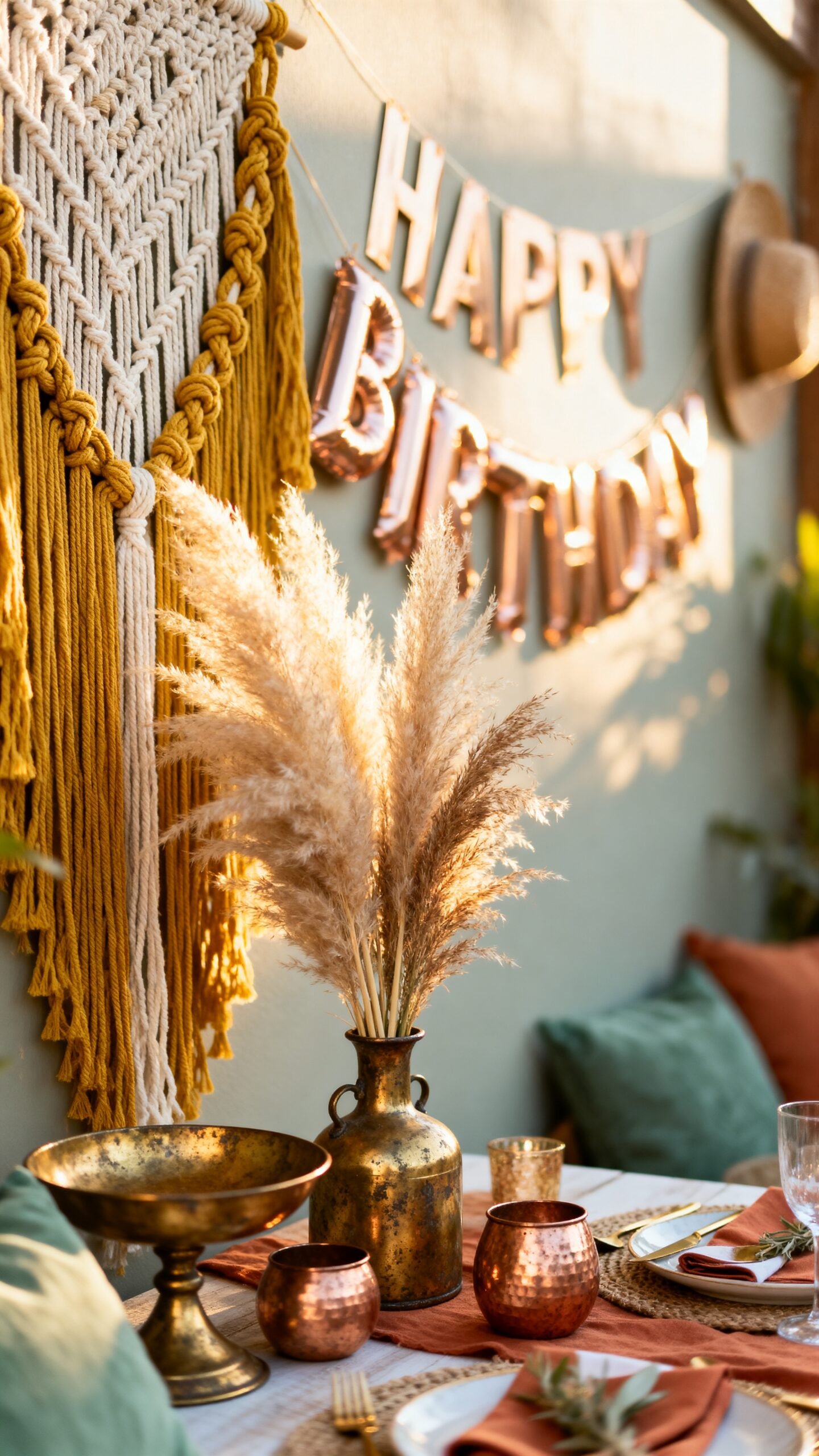 timeless boho metallic accent pieces