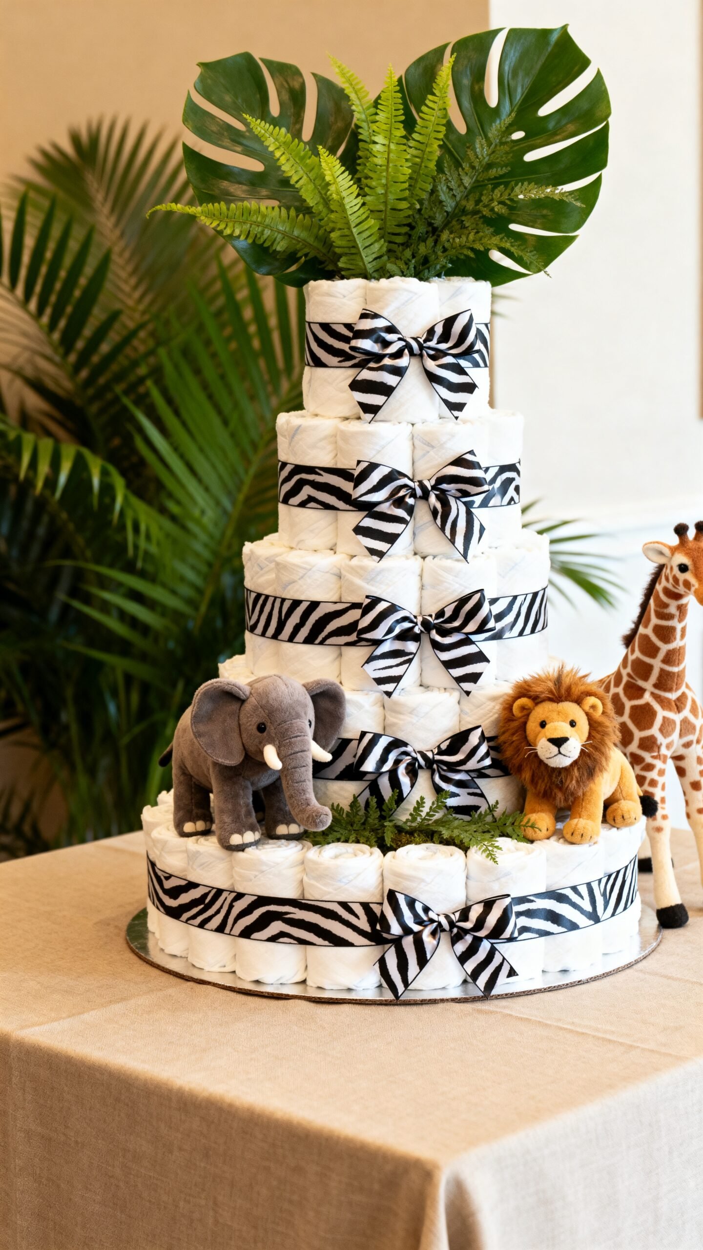 ultimate safari diaper cake