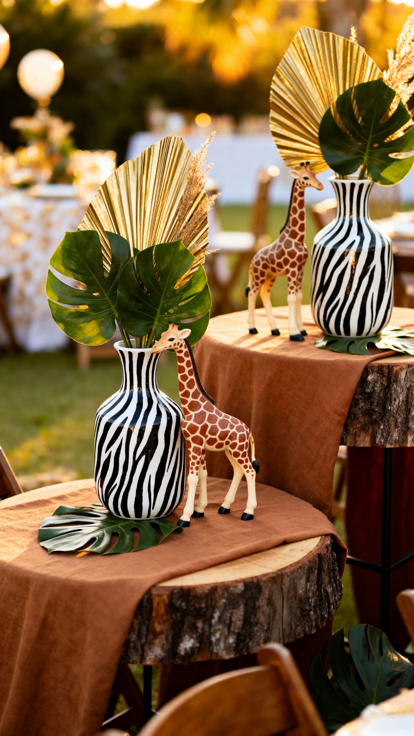 varying heights natural textures safari animals