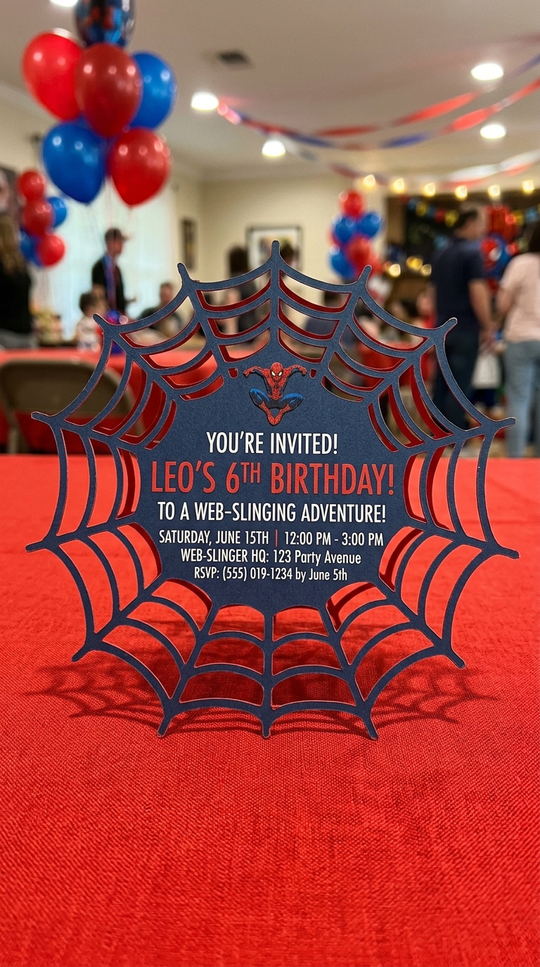 11 Creative Spiderman Birthday Party Invitation Ideas to Impress Guests