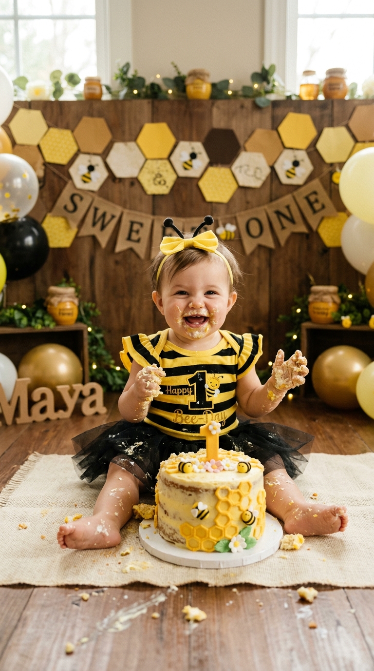 13 Cute Bee Themed 1st Birthday Party Ideas That Are Buzz-Worthy