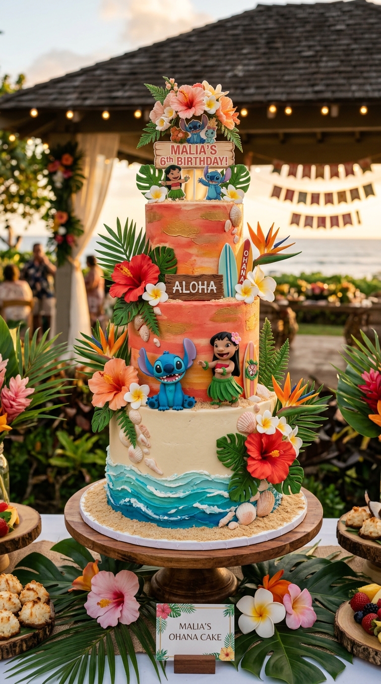 11 Adorable Lilo and Stitch Birthday Party Cake Ideas That Steal the Show