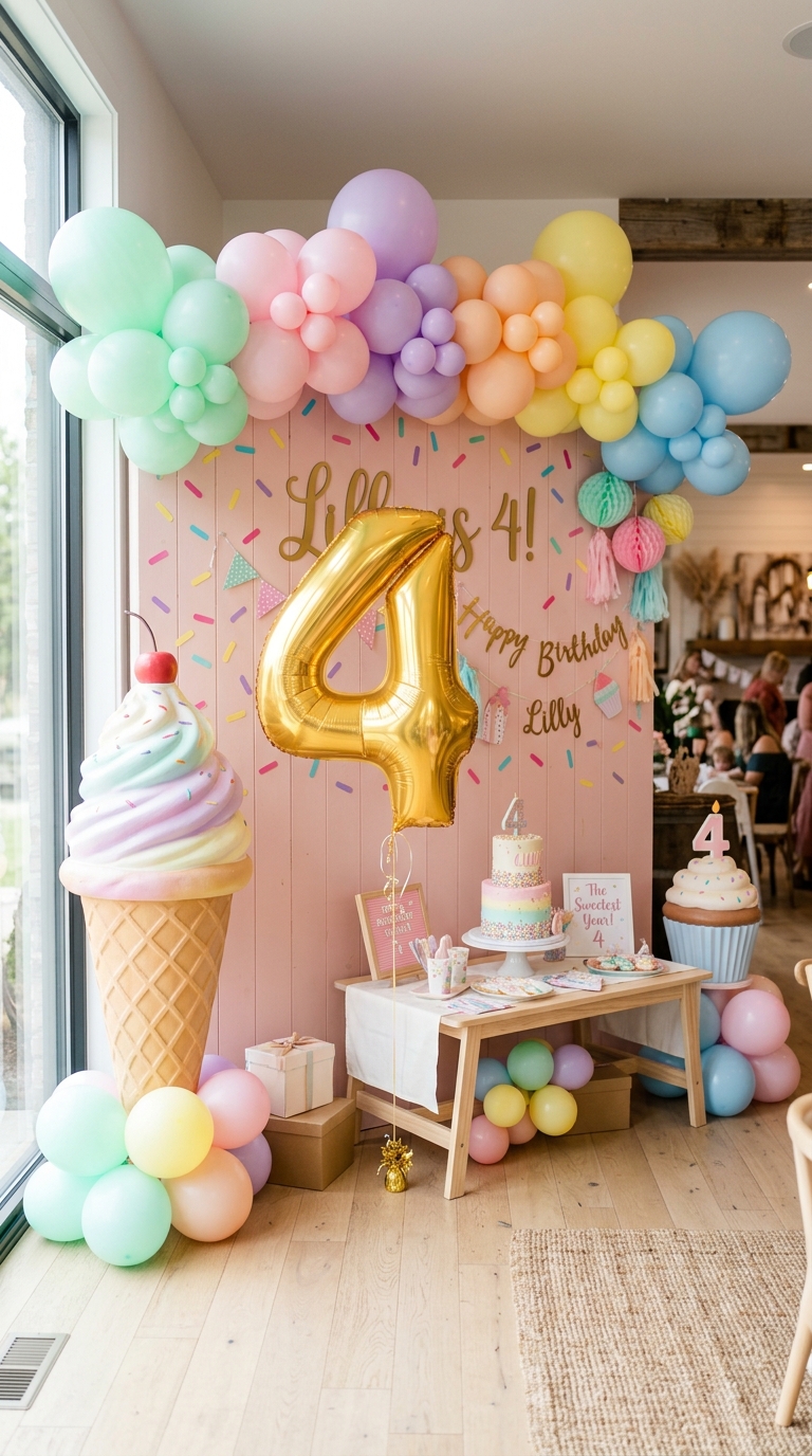 13 Ice Cream 4th Birthday Party Ideas That Look Sweet and Fun