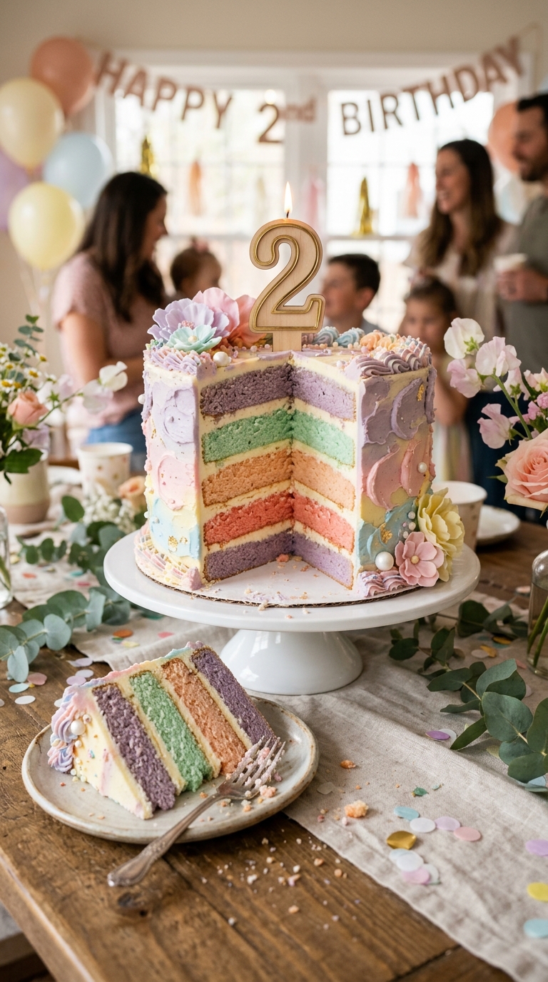 13 Cute 2nd Birthday Cake Ideas for Girls That Look Too Pretty to Eat