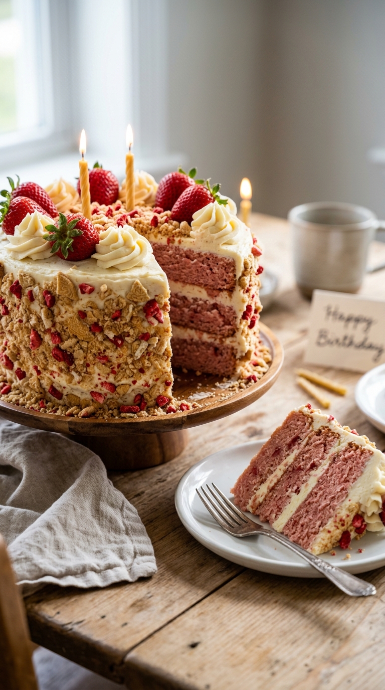 12 Strawberry Birthday Cake Ideas That Look Sweet and Stunning